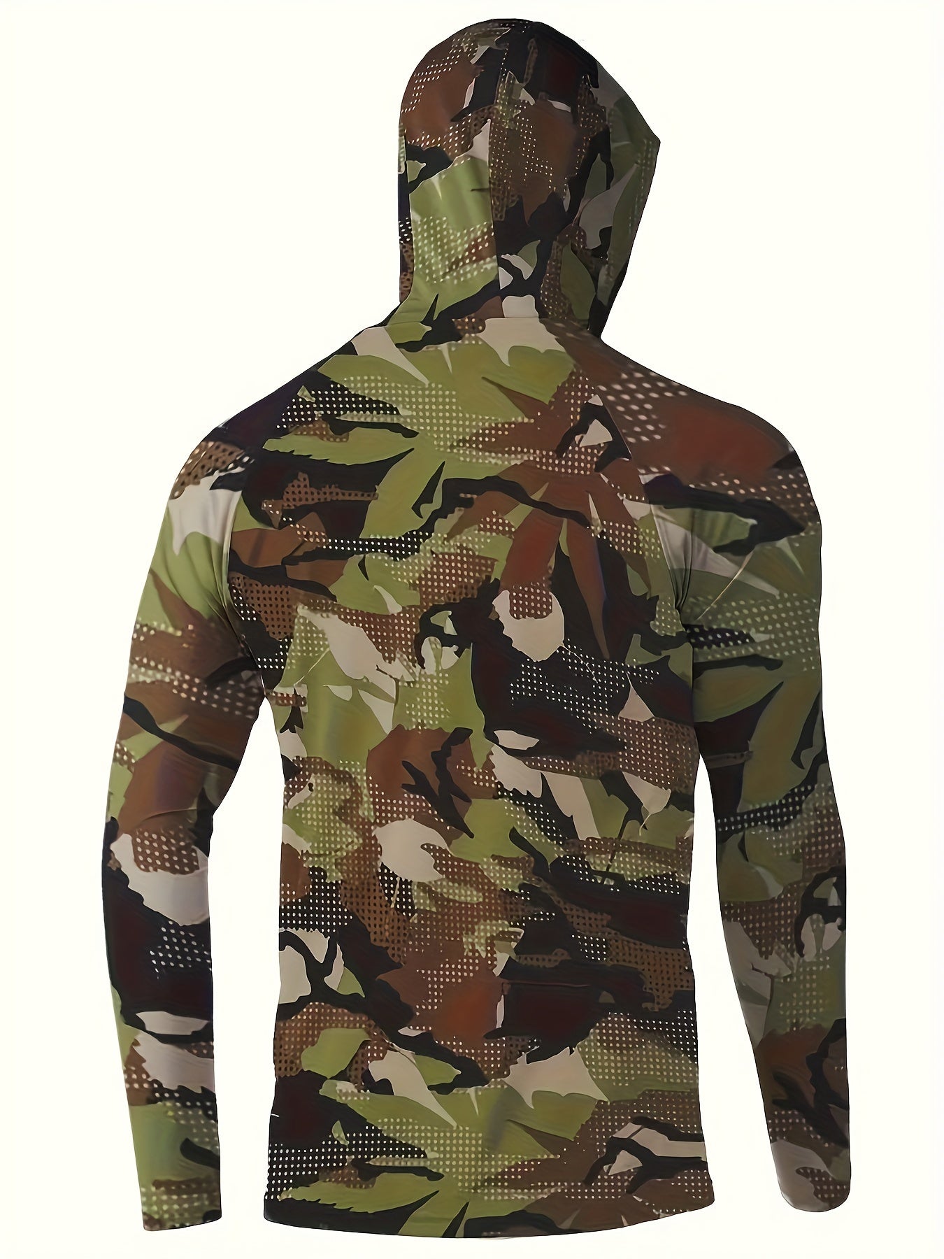 Men's Camouflage Fishing Hoodie Breathable UV Protection
