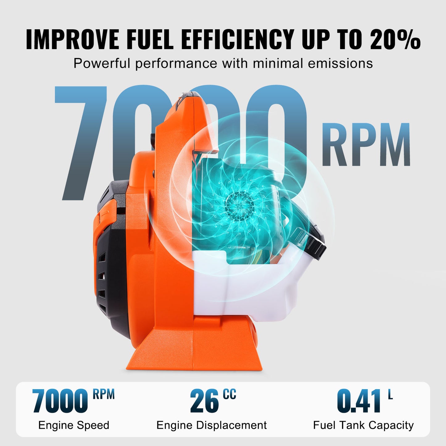 VEVOR 79CC Gas Leaf Blower 425CFM 2 Cycle Engine Pro