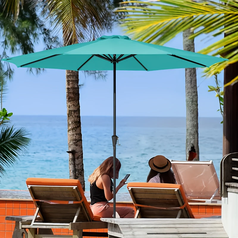 Durable Outdoor Patio Umbrella with Easy Tilt and Crank System - Parry's Picks