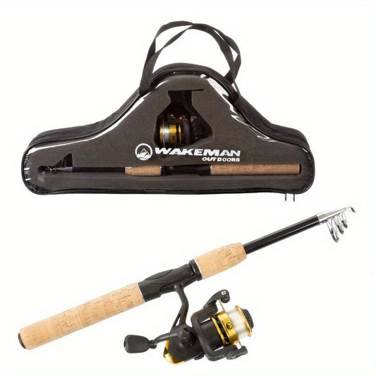 Wakeman Telescopic Spinning Rod And Reel Combo Carry Case