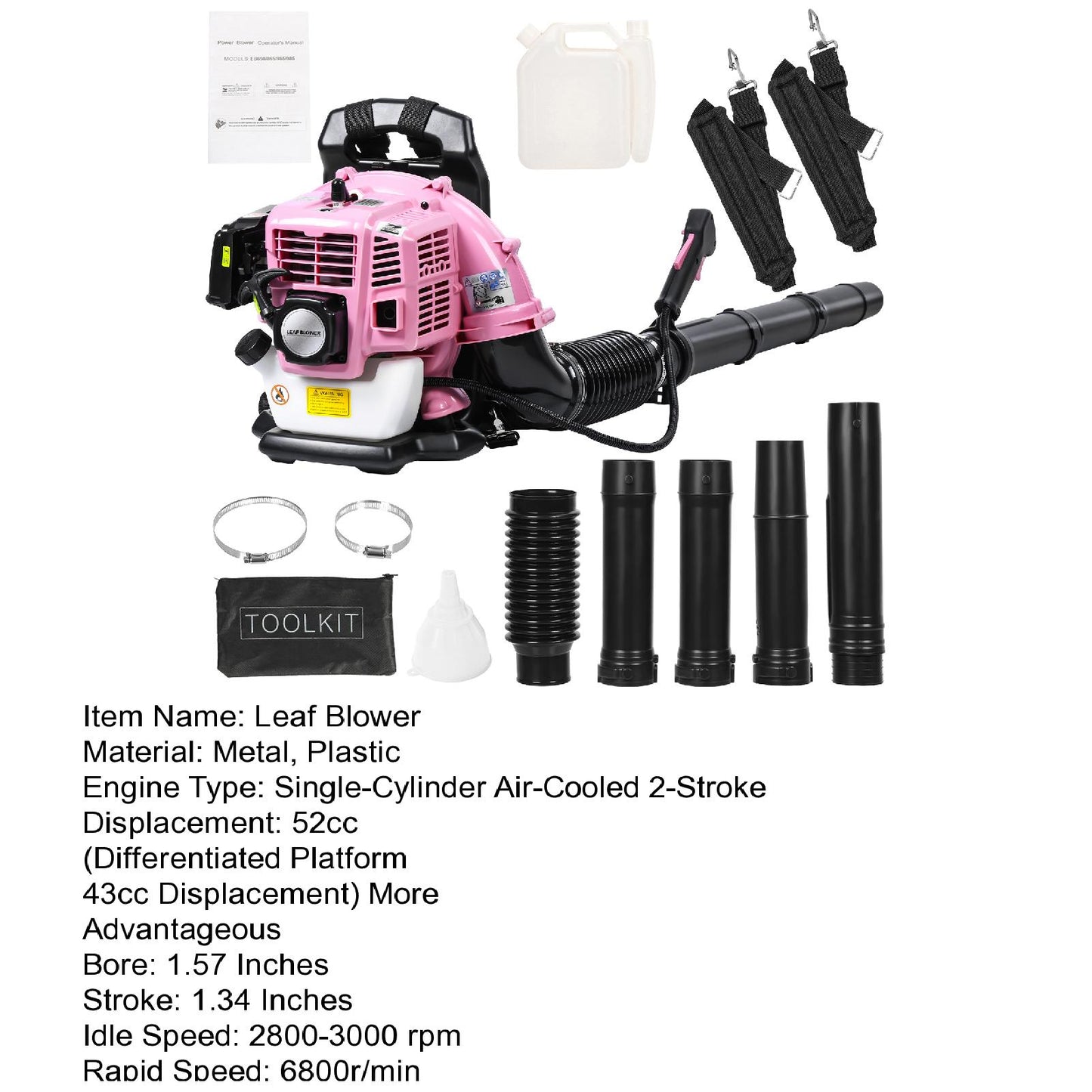 Gas Backpack Leaf Blower For Efficient Yard Cleanup Leaves