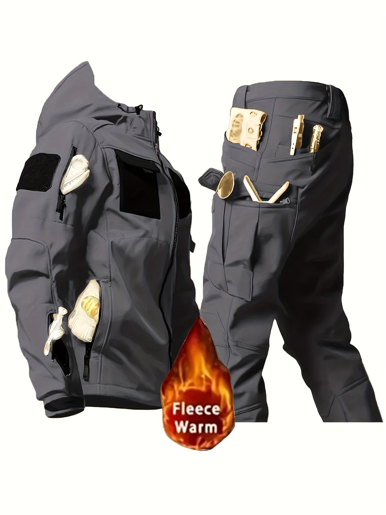 Hunting Camo Rain Suit For Men Breathable Lightweight Set