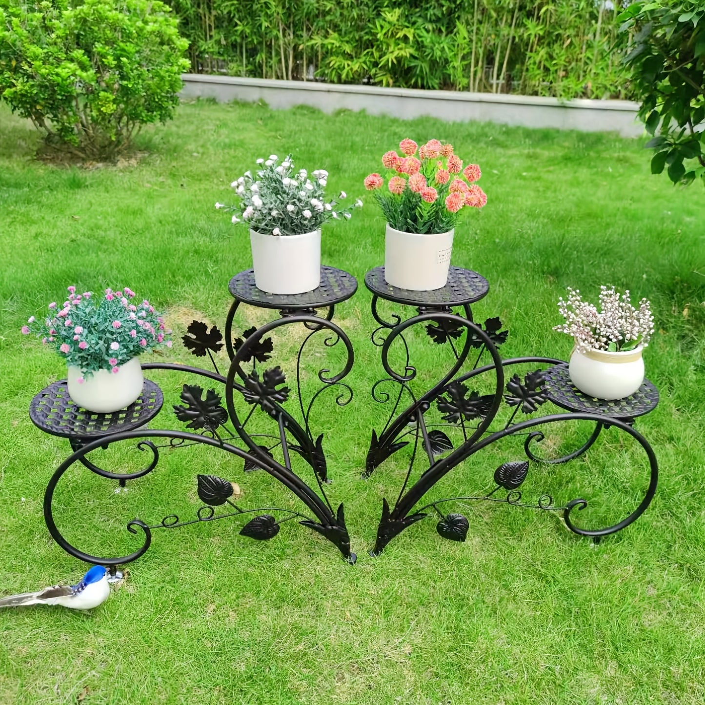 Metal Plant Stand Pot Holder Multilevel Display Shelf