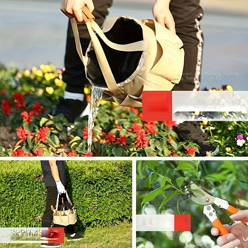 Essential Garden Tool Set with Ergonomic Handles and Storage Apron