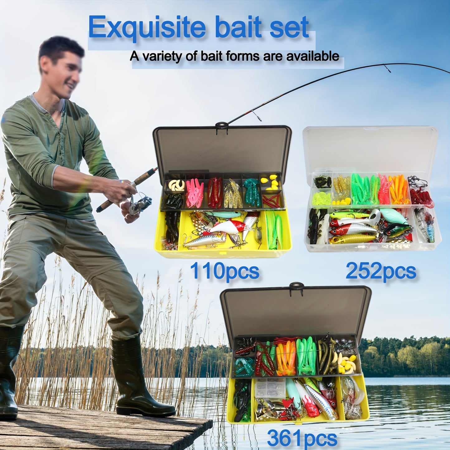 Mixed Color Fishing Lures Kit for Enthusiasts and Anglers - Parry's Picks