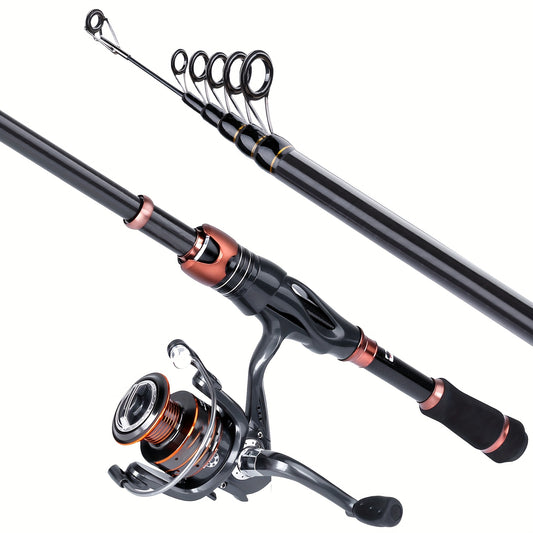 Premium Carbon Matrix Telescopic Fishing Rod and Reel Combo - Parry's Picks