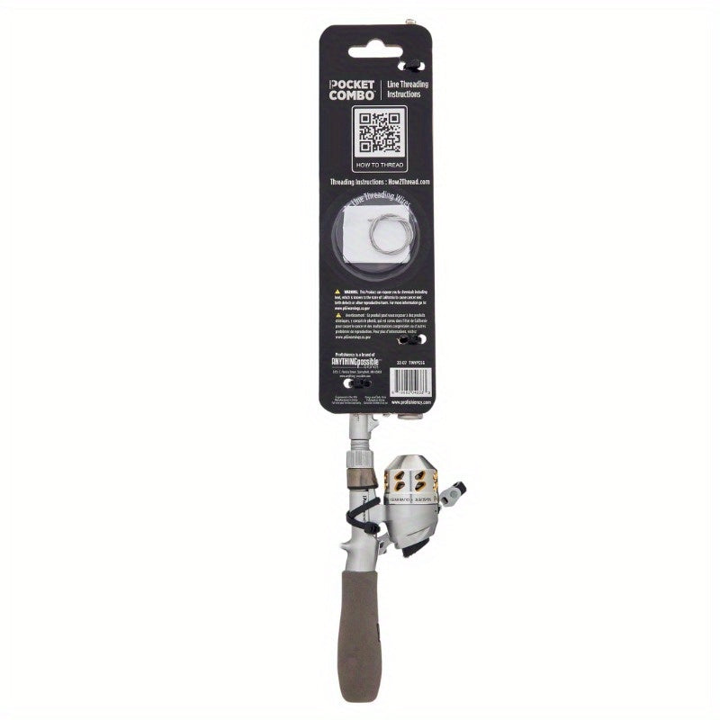 Compact Pocket Spincast Fishing Pole and Reel Combo