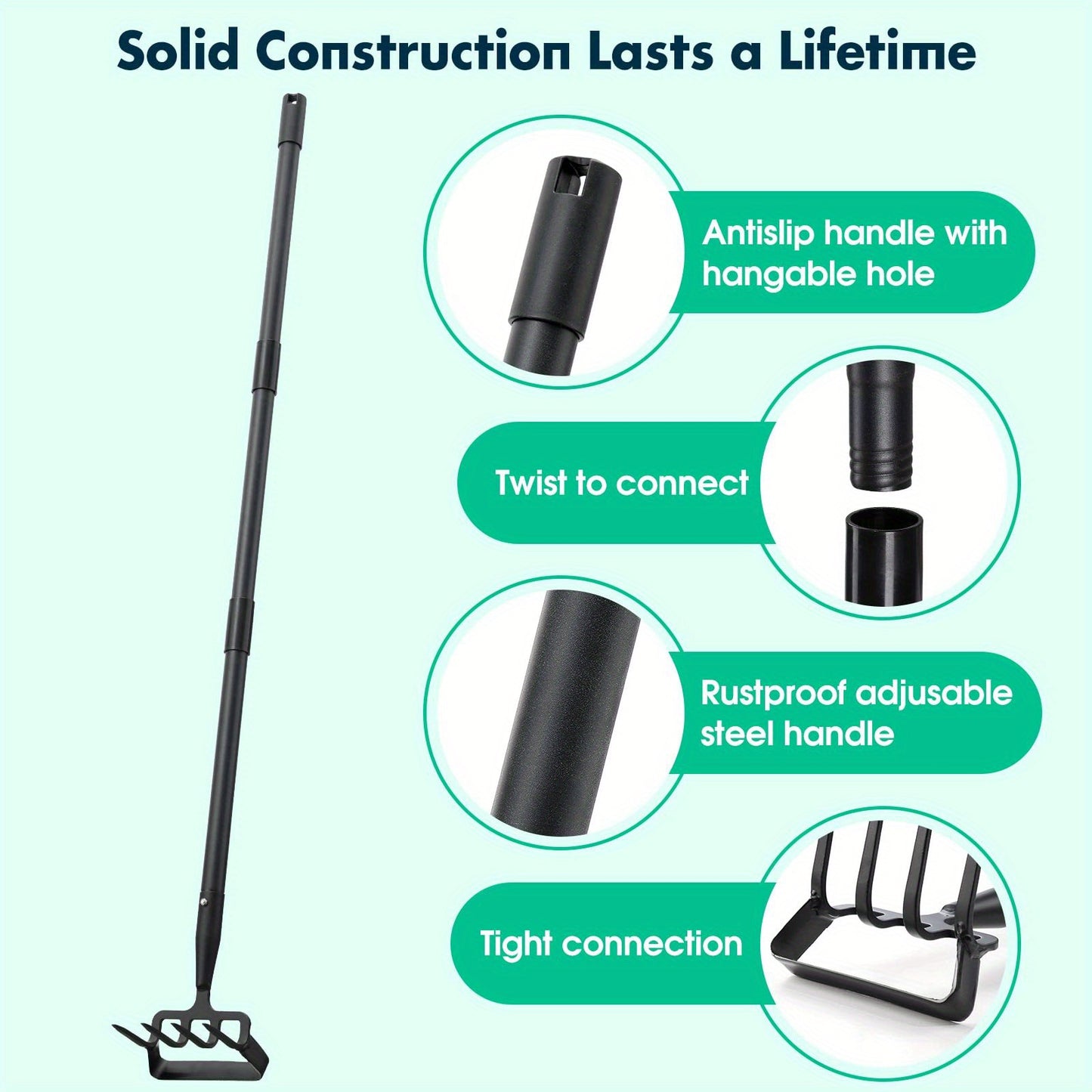 Commercial Grade 2-in-1 Adjustable Garden Hoe and Cultivator - Parry's Picks