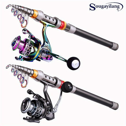 SOUGAYILANG Ultra Light Fishing Rod and Reel Combo Graphite