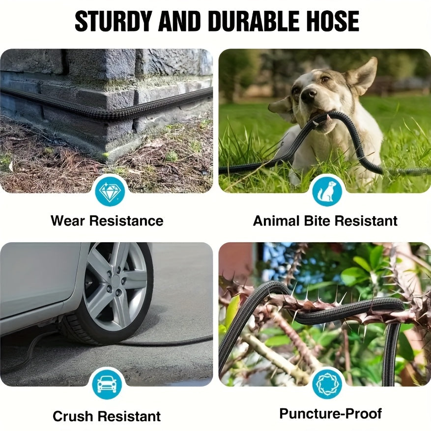 Heavy-Duty Garden Hose with High-Pressure Spray Nozzle - Parry's Picks