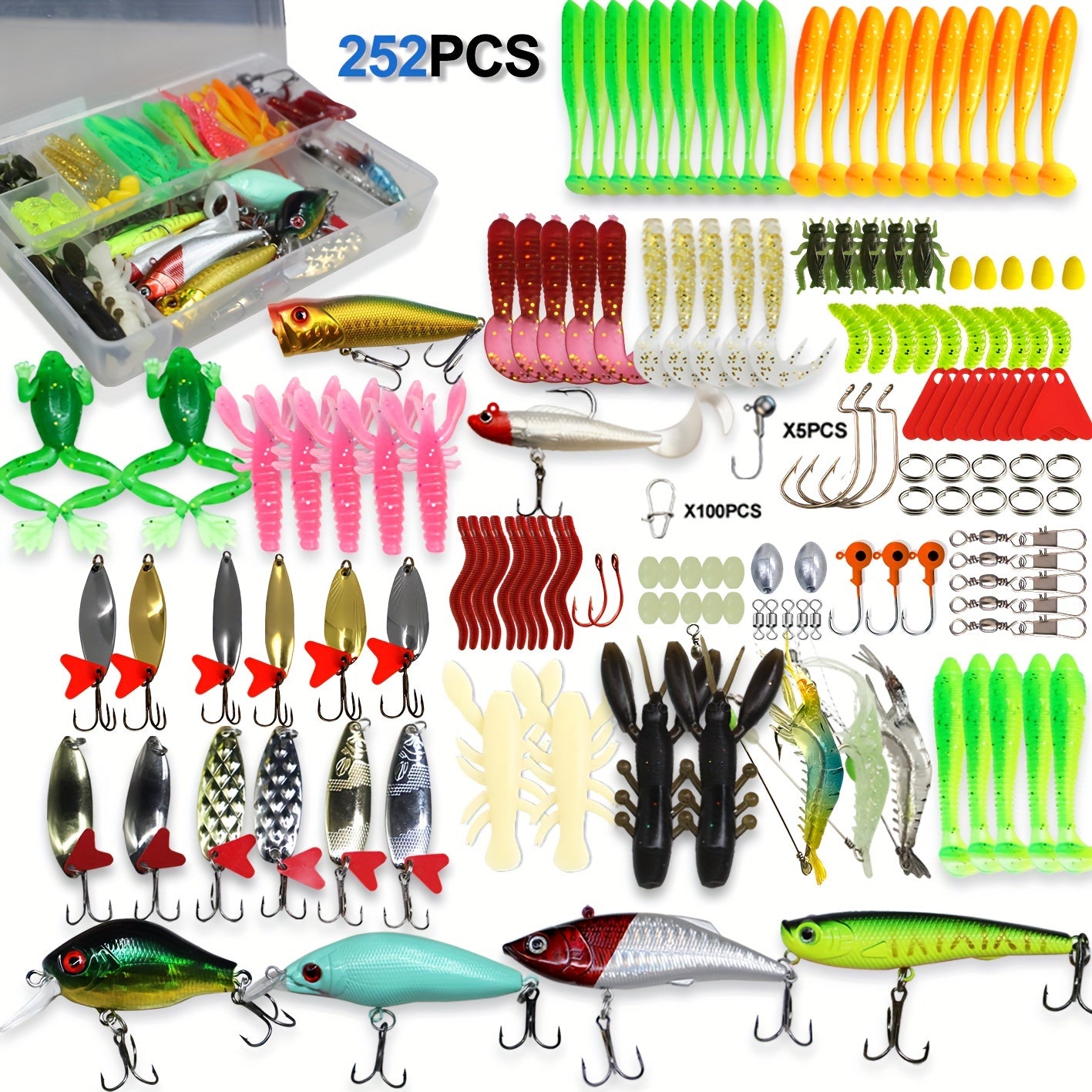 Mixed Color Fishing Lures Kit for Enthusiasts and Anglers - Parry's Picks