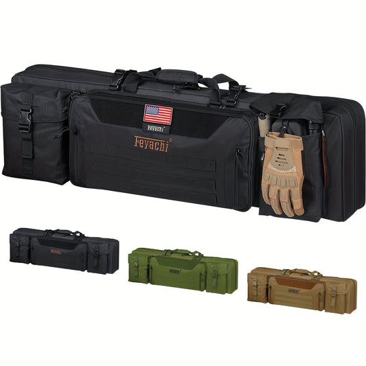 Feyachi Tactical Rifle Case With Lockable Zipper And Straps