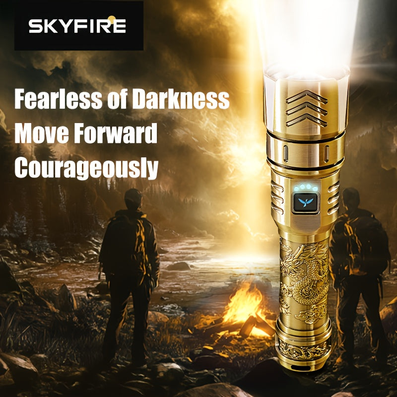 SKYFIRE LED High Brightness Flashlight Zoom Function