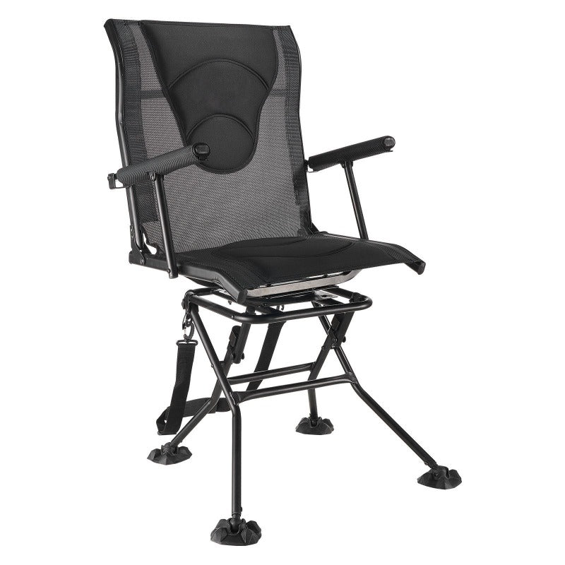 Hunting Chair 360 Degree Swivel Silent Foldable Blind Chair Armrests - Parry's Picks