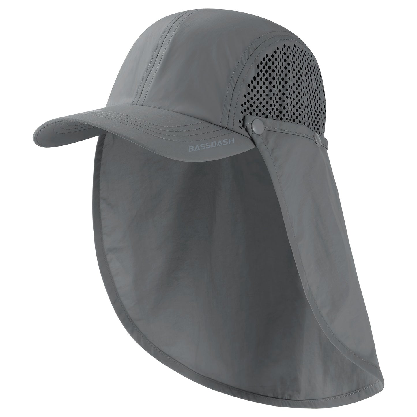 BASSDASH UPF 50 Foldable Fishing Hat with Neck Flap - Parry's Picks