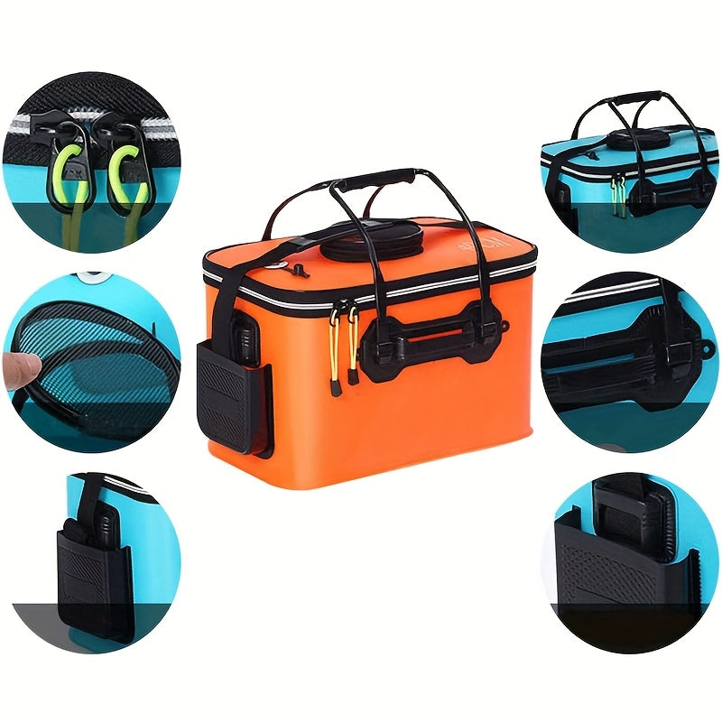 Foldable EVA Fishing Bag Bait Bucket Live Fish Carrier