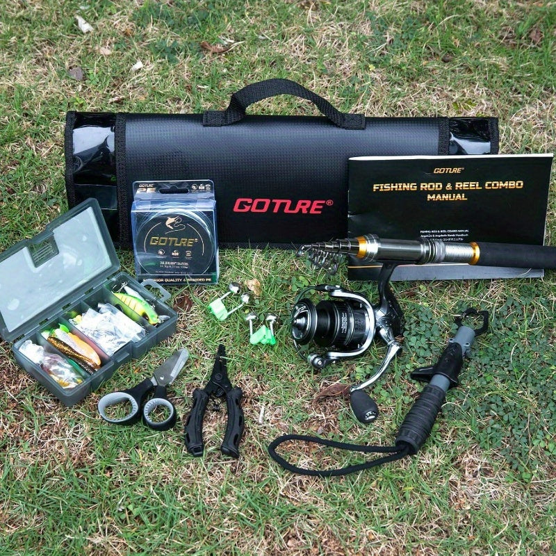All In One Telescopic Fishing Rod And Spinning Reel Kit