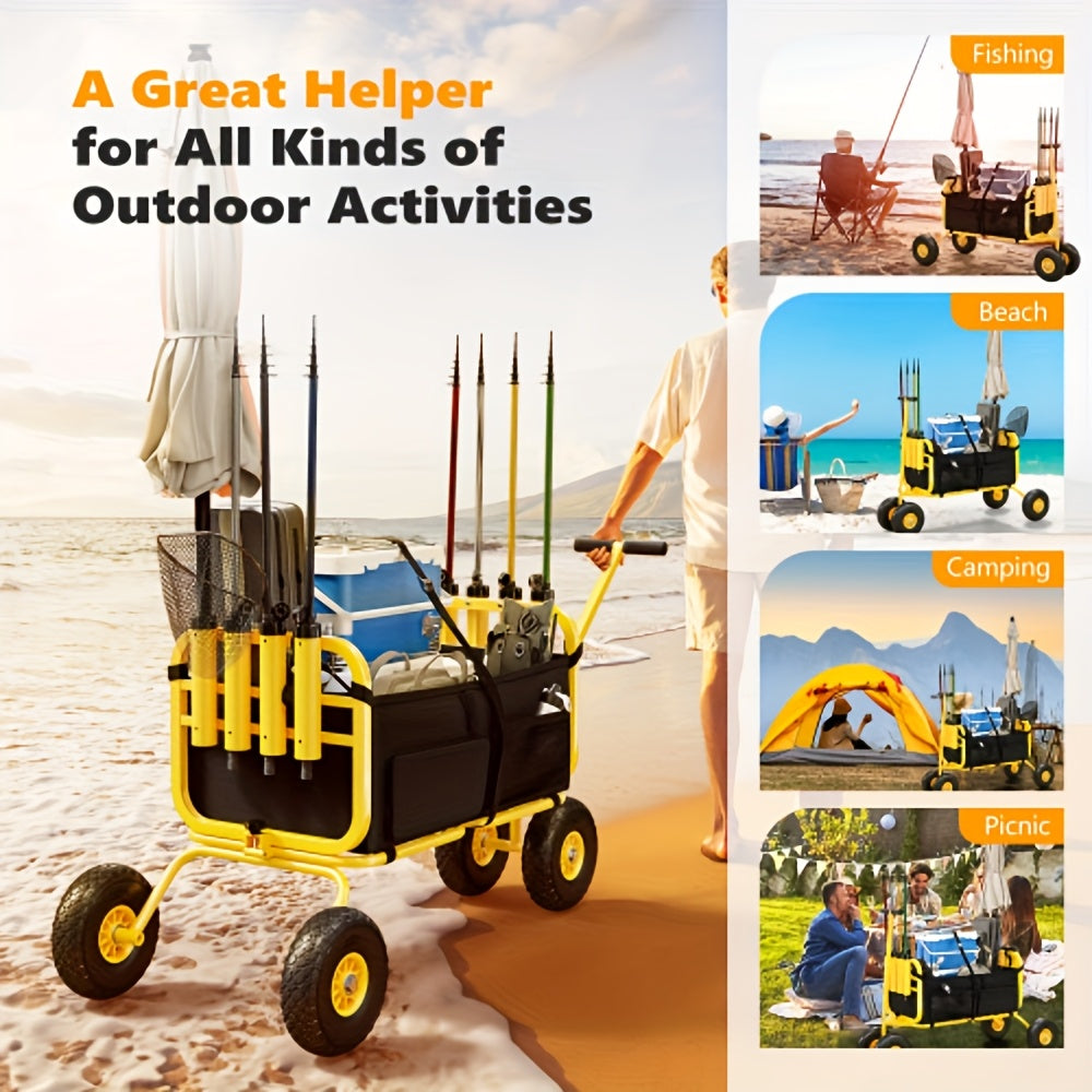 Bonnlo Portable Fishing Cart for All-Terrain Fishing Adventures - Parry's Picks