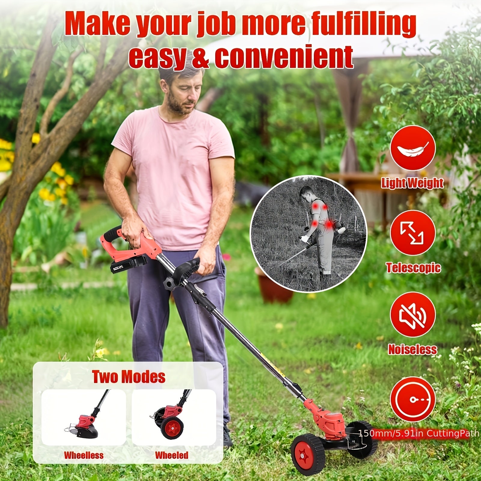 Electric Weeder with Rechargeable Batteries for Effortless Gardening - Parry's Picks