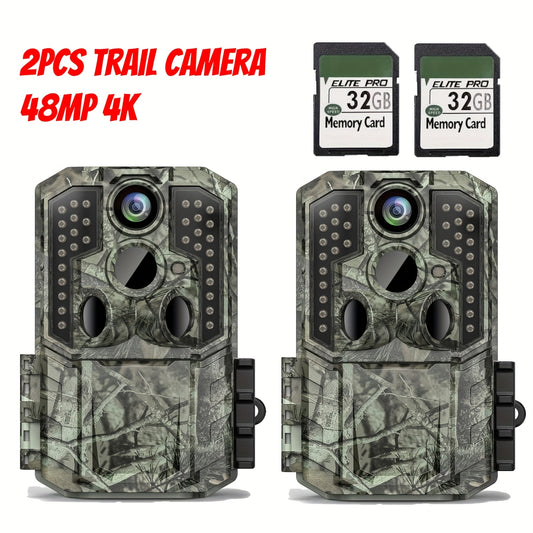 Trail Camera With 4K Video And Night Vision For Outdoors