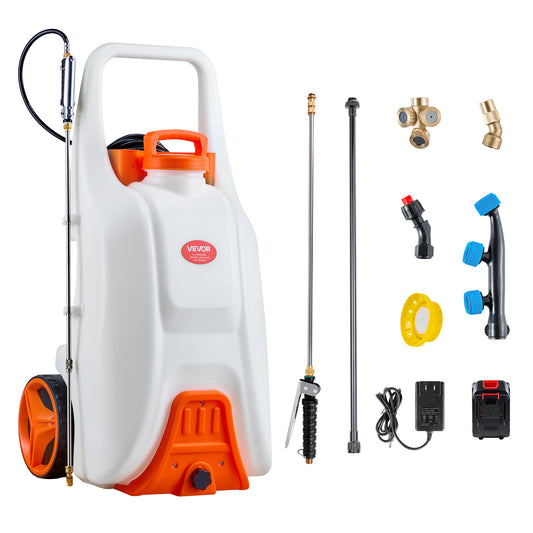 VEVOR Battery Powered Sprayer With Cart Wheeled 0 To 80 PSI