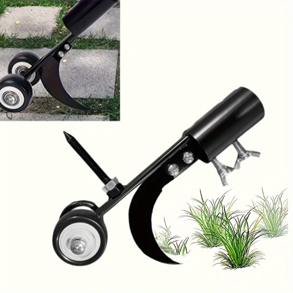 Heavy-Duty Metal Weeding Roller with Adjustable Handle and Wheels - Parry's Picks