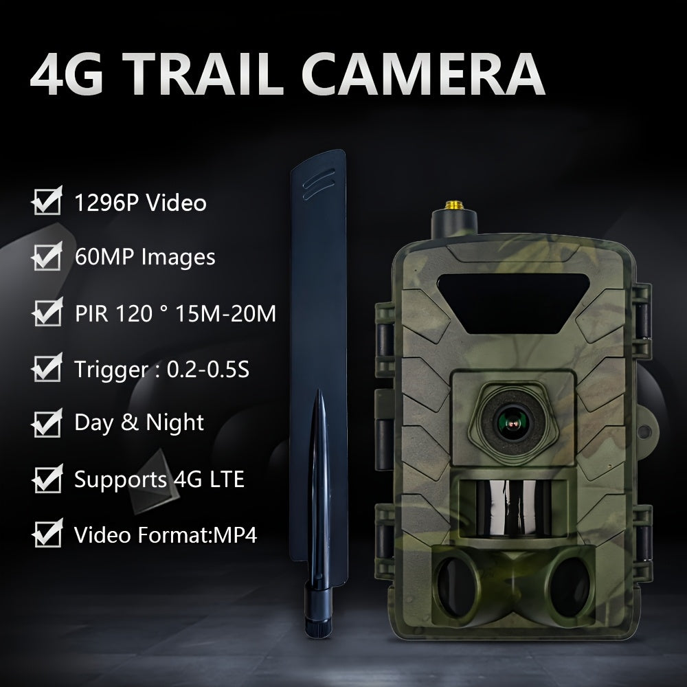 Lantoocam Cellular Hunting Camera 4G LTE Wireless Security