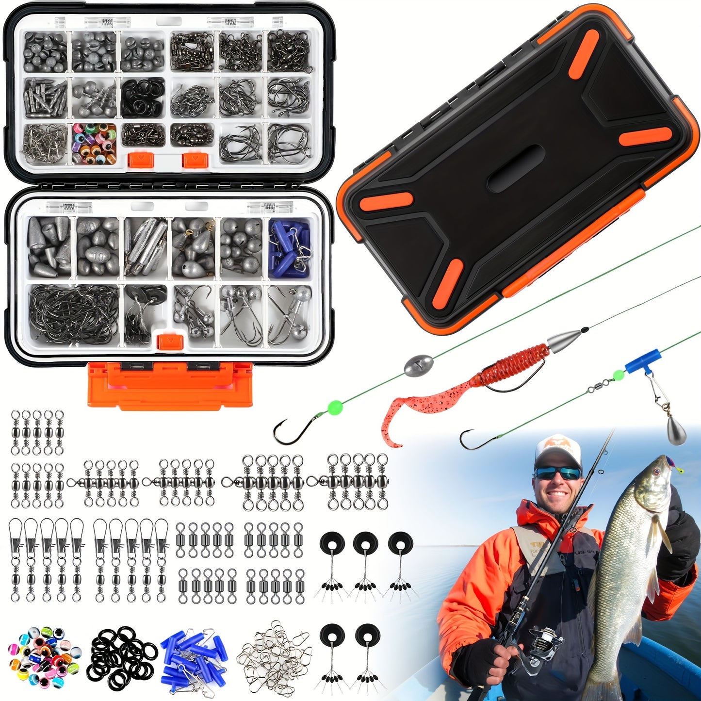Complete 386pcs Fishing Tackle Kit for Anglers and Gifts - Parry's Picks