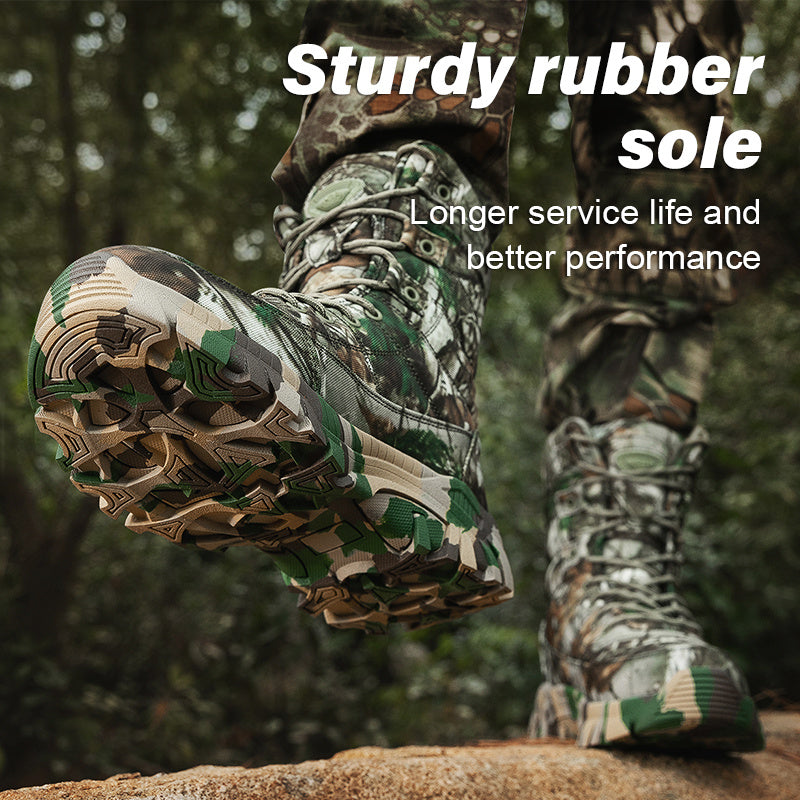 AIREVO Camouflage Oxford High Top Hunting Shoes For Outdoors - Parry's Picks