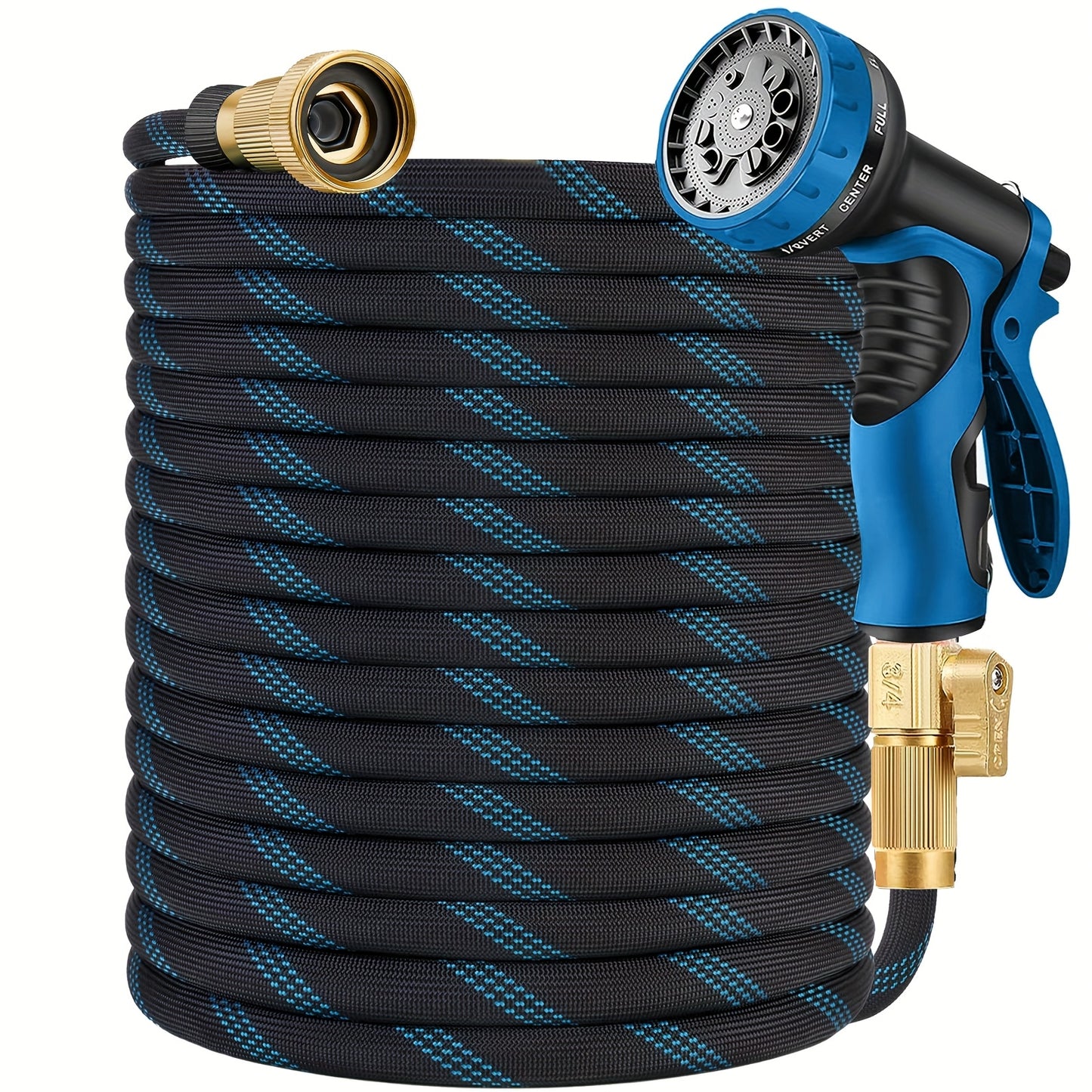 Lightweight 100ft Garden Hose with 10 Function Nozzle - Parry's Picks