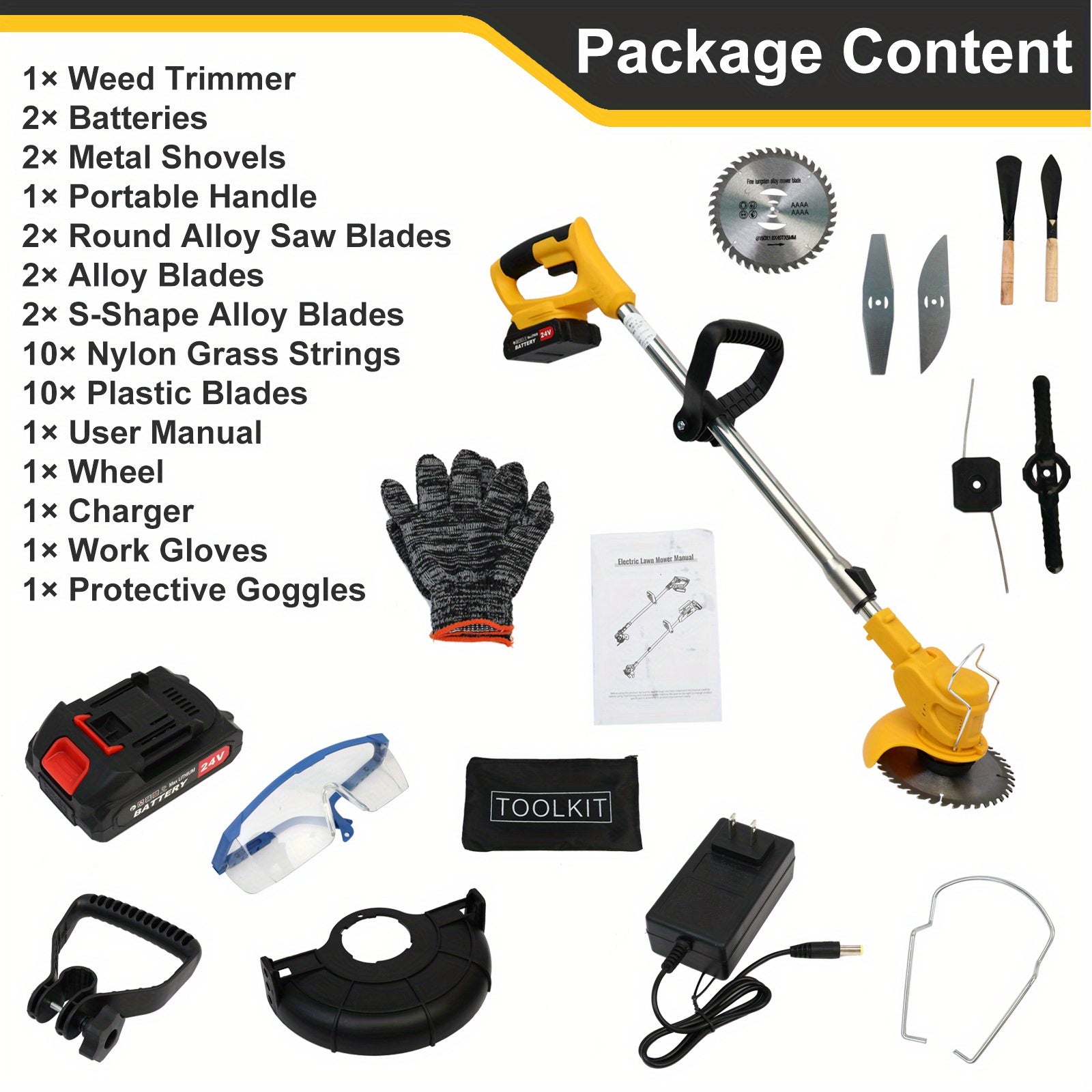 Cordless 3-in-1 Weed Trimmer Edger for Lawn and Garden - Parry's Picks