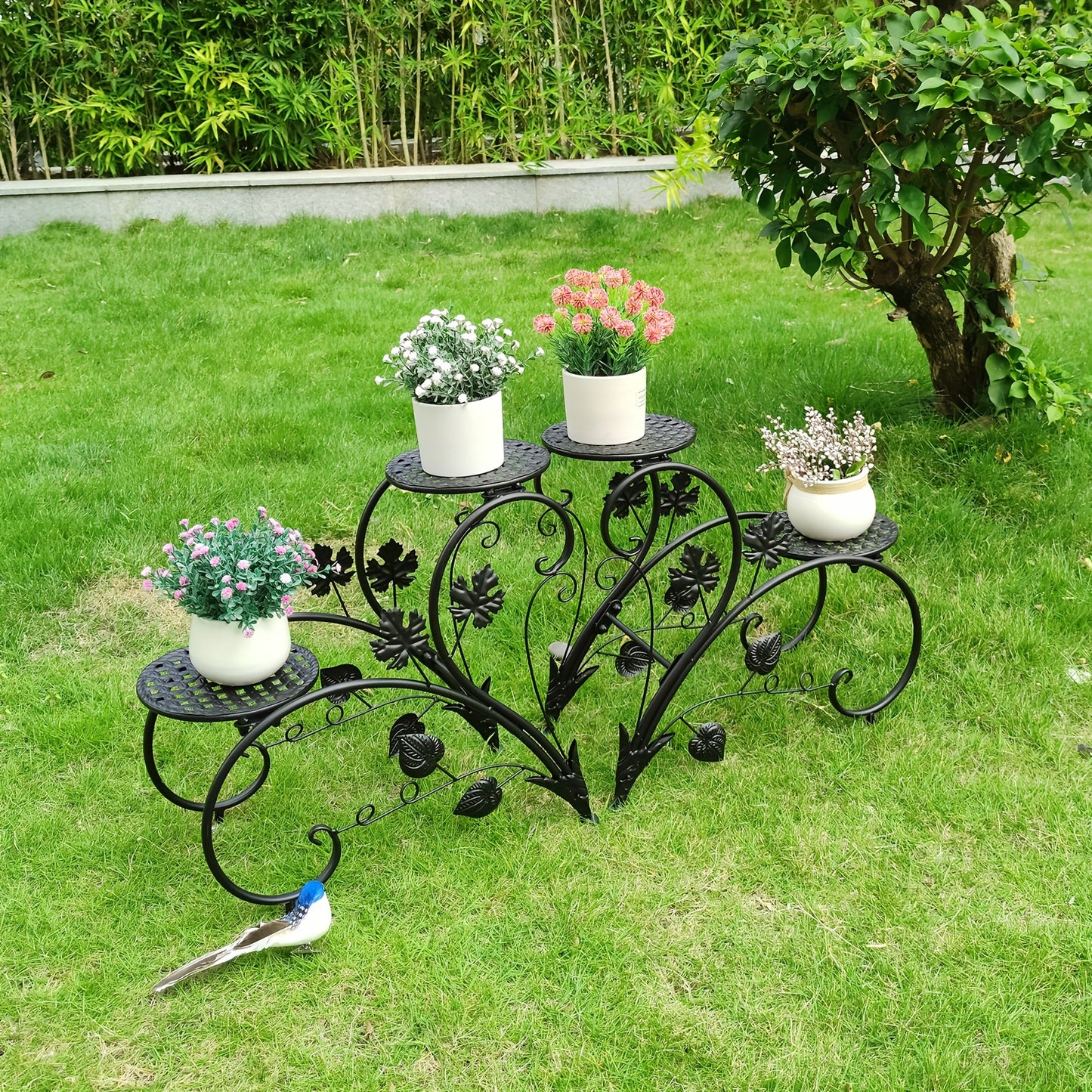 Metal Plant Stand Pot Holder Multilevel Display Shelf
