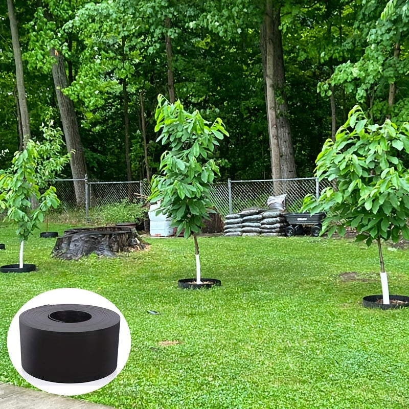 Flexible Black Plastic Garden Landscape Edging With Stakes