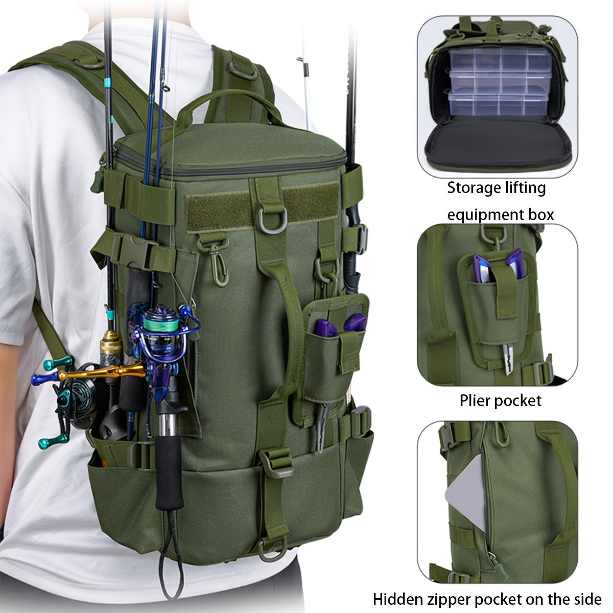 Multifunctional Fishing Backpack for Outdoor Sports and Travel - Parry's Picks