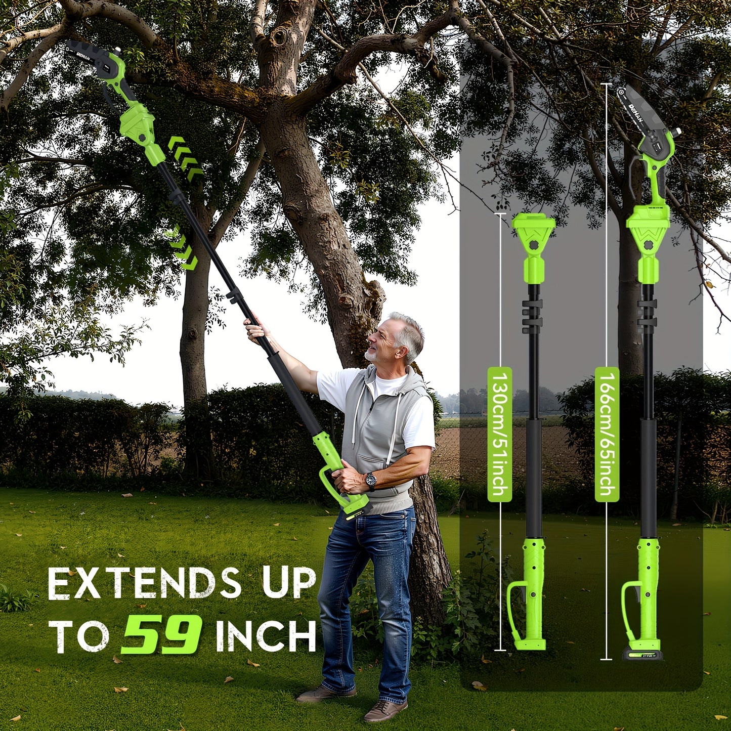 2in1 Wireless Chainsaw With Brushless Motor Portable Pruner