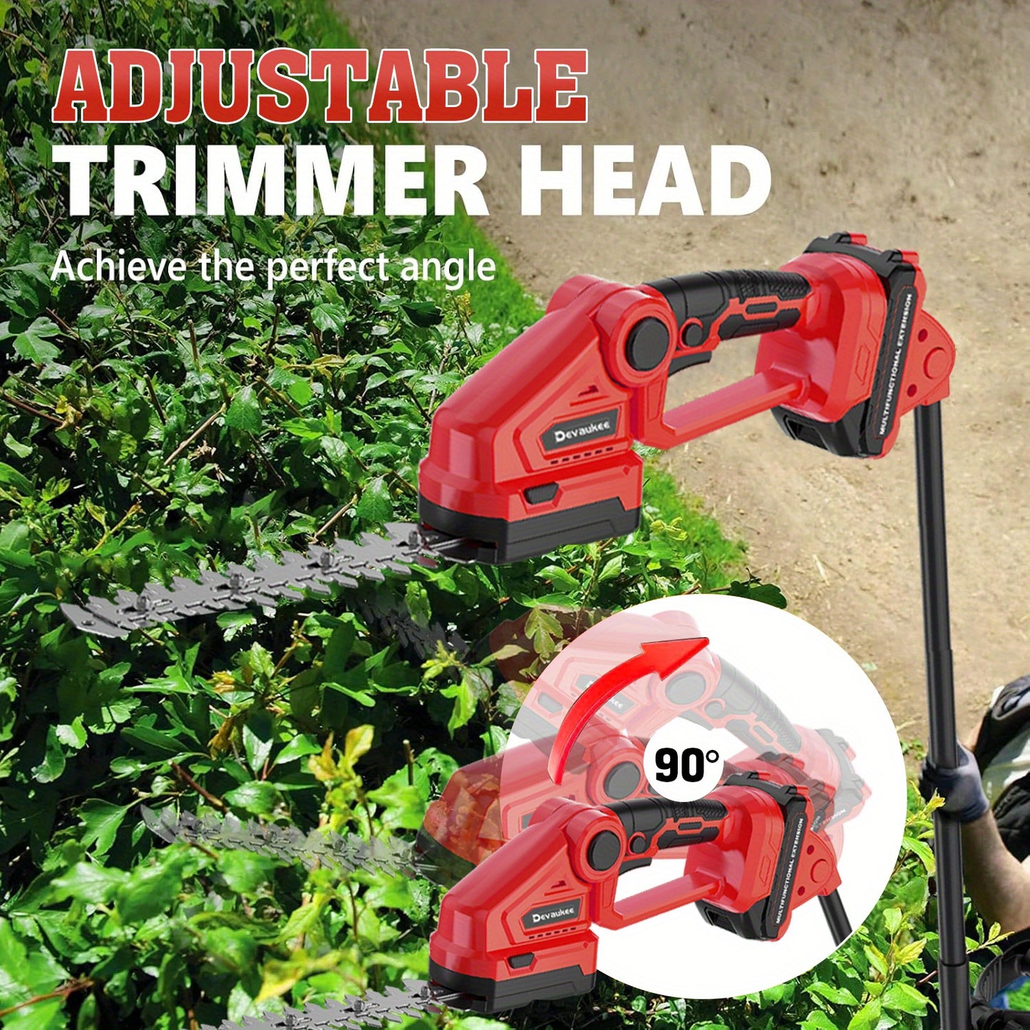 Cordless Grass Shear and Shrub Trimmer with Rechargeable Battery - Parry's Picks