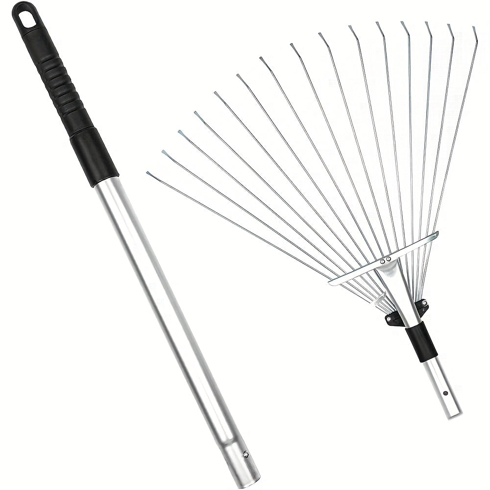 Adjustable Garden Leaf Rake for Effortless Lawn Cleanup - Parry's Picks