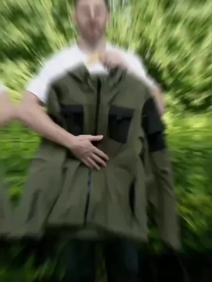 Men's Zippered Hooded Jacket With Pockets For Outdoor