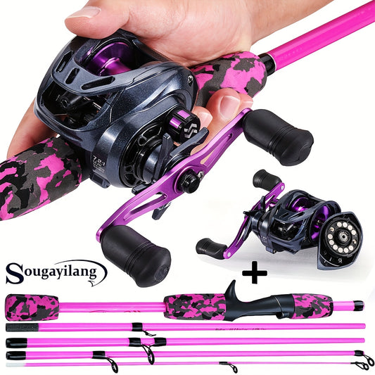 SOUGAYILNG Baitcasting Rod and Reel Combo for Beginners