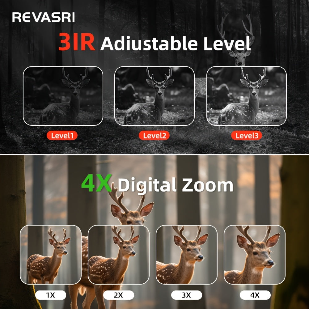Revasri Clip On Night Vision Monocular 1080P Observation