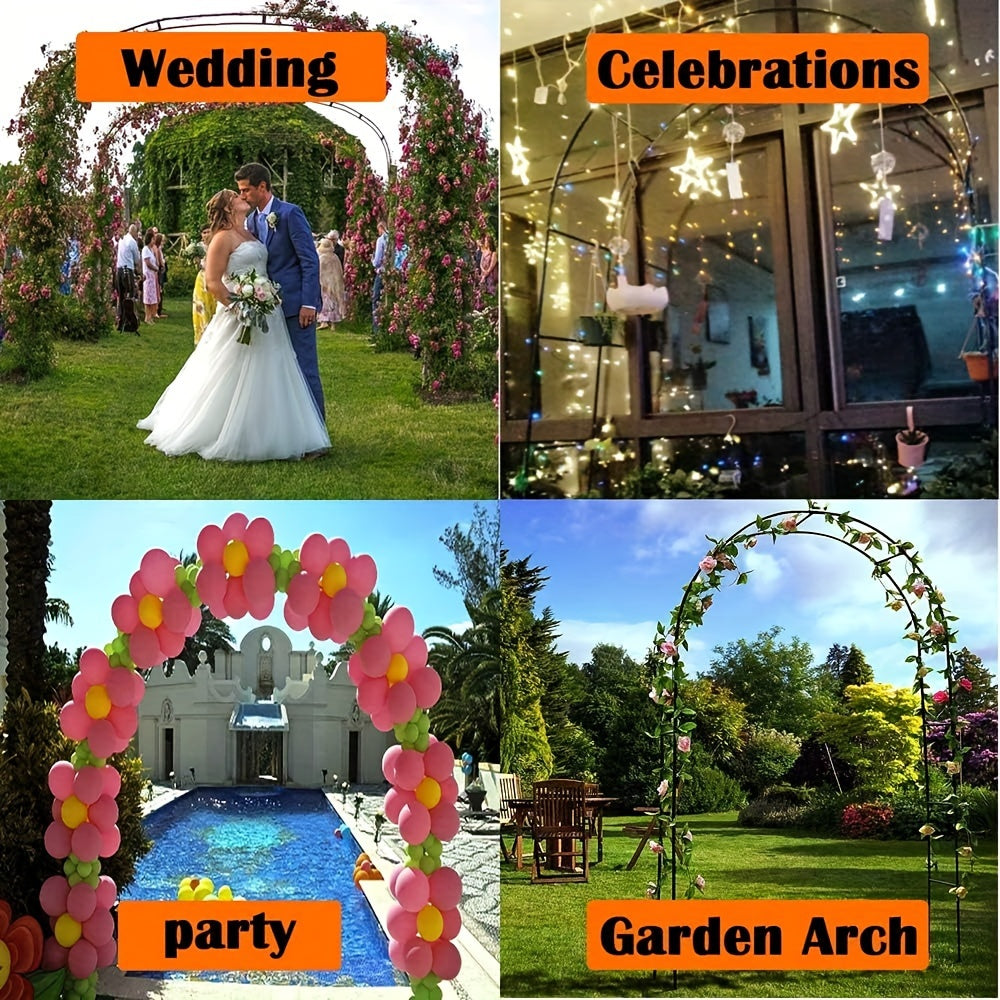 Metal Garden Pavilion Arch for Climbing Plants and Decor - Parry's Picks