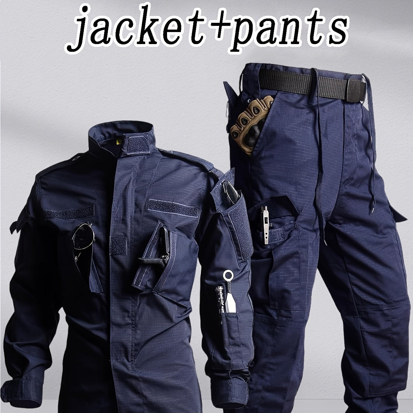 Hunger Equipment Men's Work Pants and Outdoor Jacket Set - Parry's Picks