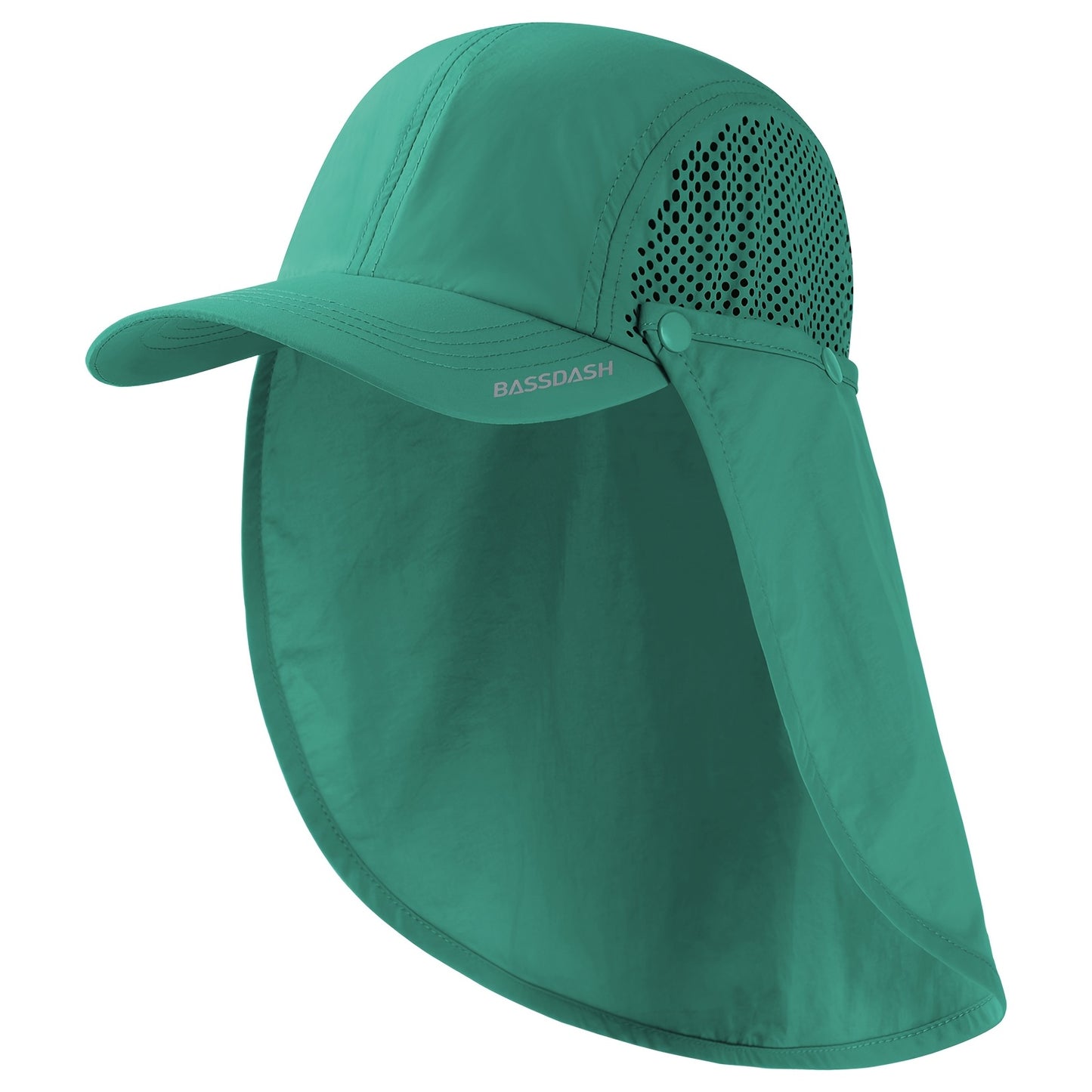 BASSDASH UPF 50 Foldable Fishing Hat with Neck Flap - Parry's Picks