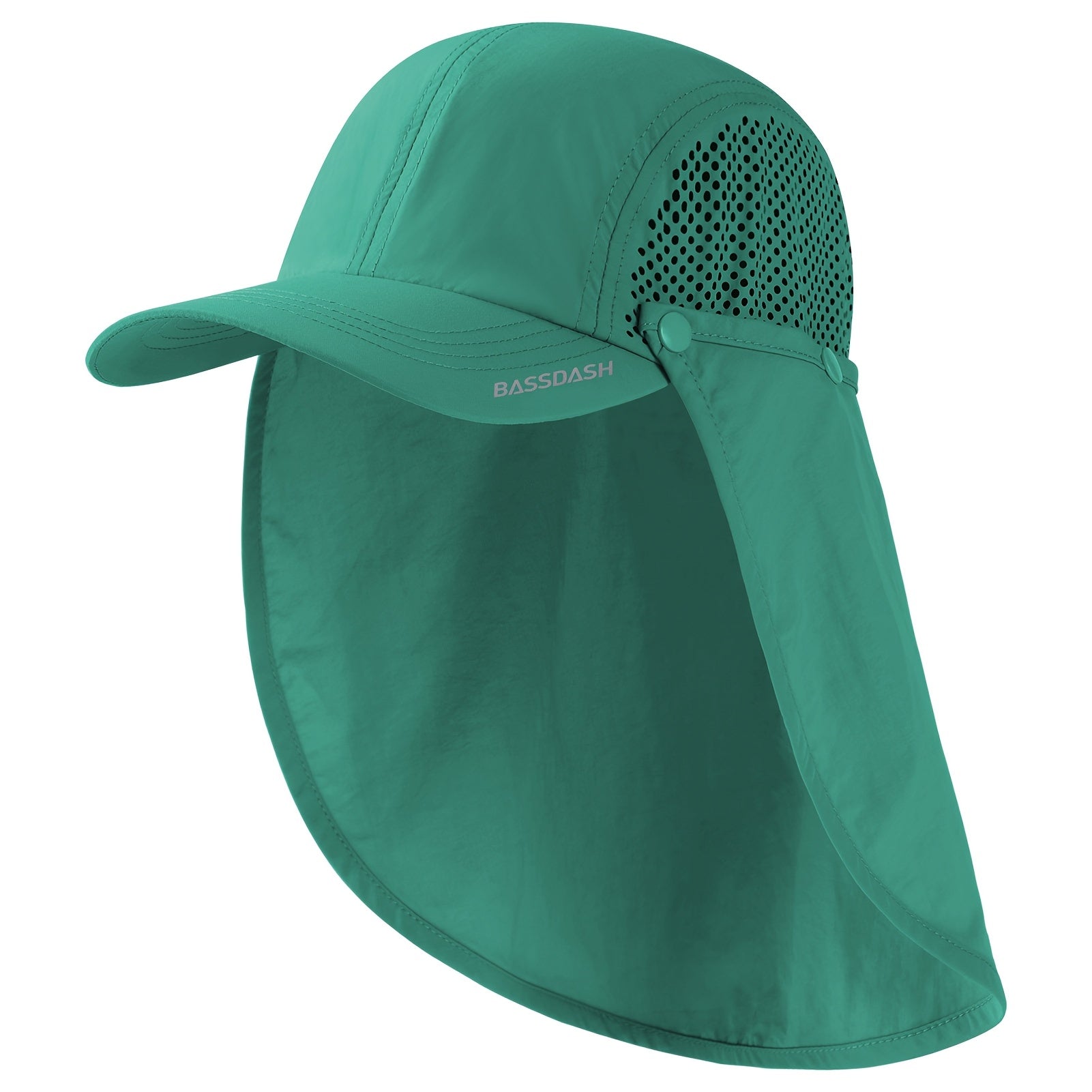 BASSDASH UPF 50 Foldable Fishing Hat with Neck Flap - Parry's Picks