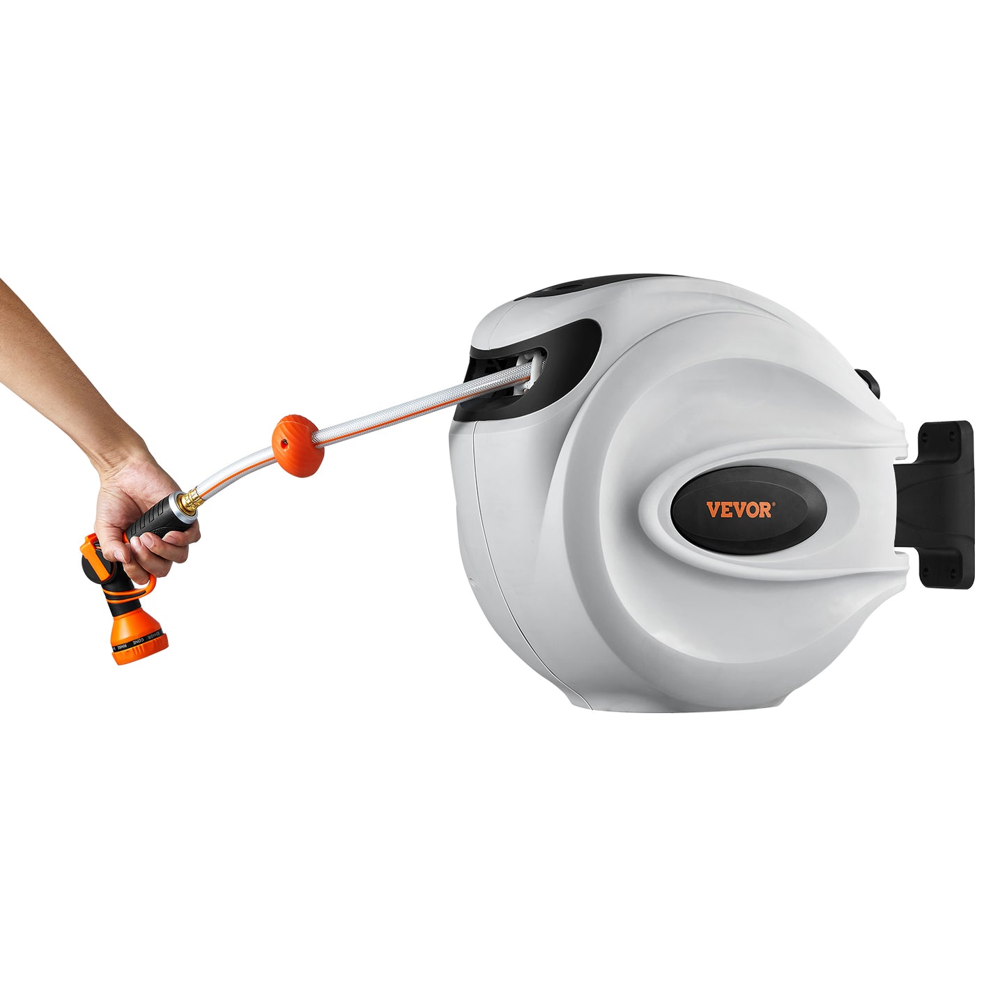 VEVOR Retractable Hose Reel With Auto Rewind And Nozzle