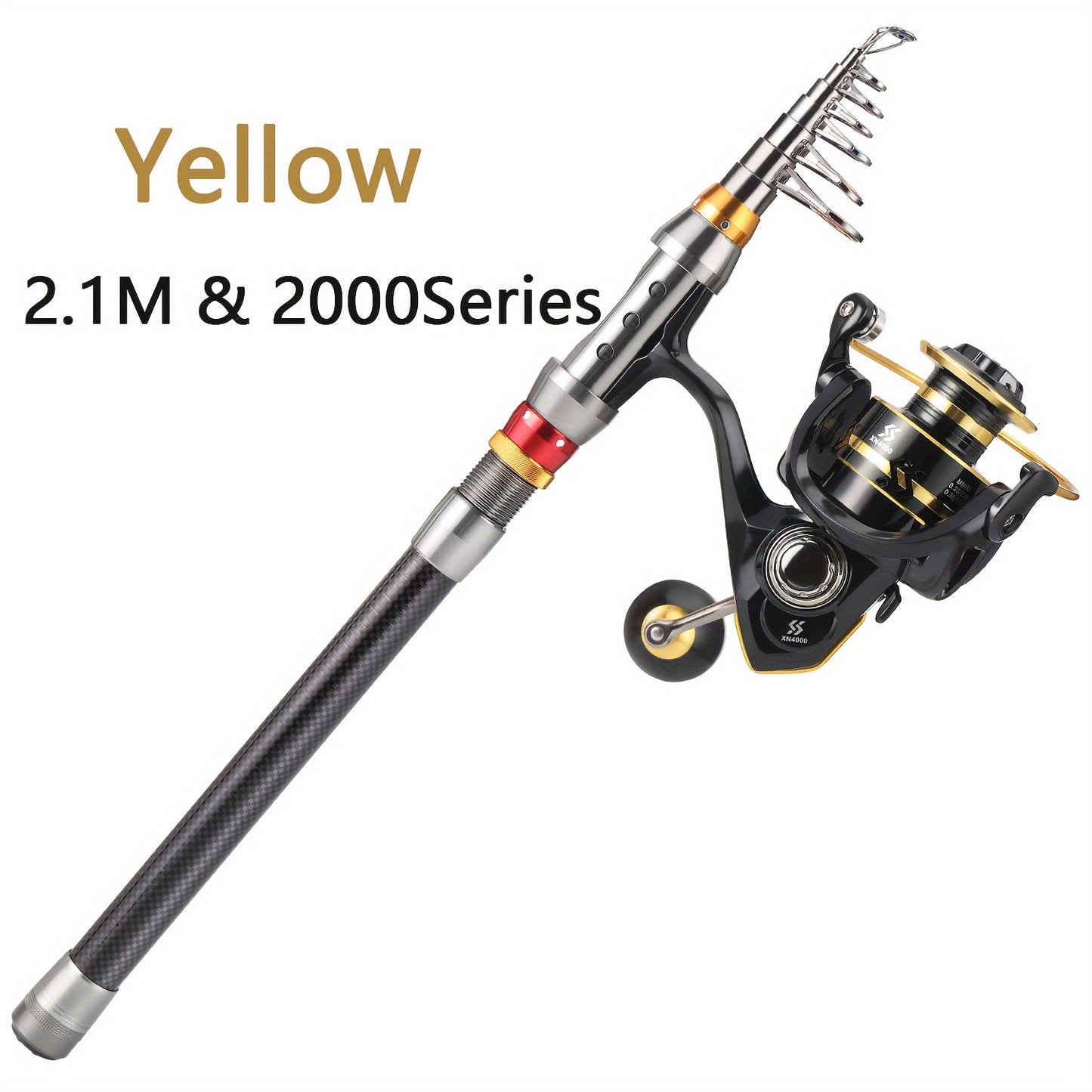 Sougayilang Carbon Fiber Telescopic Fishing Rod And Reel