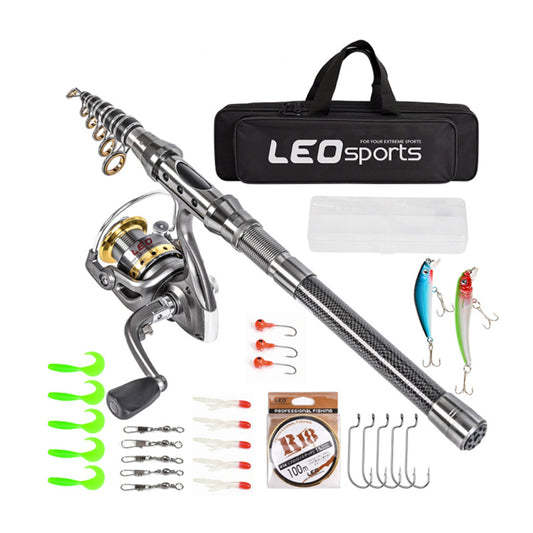 Telescopic Fishing Rod and Reel Combo Full Kit for Anglers - Parry's Picks