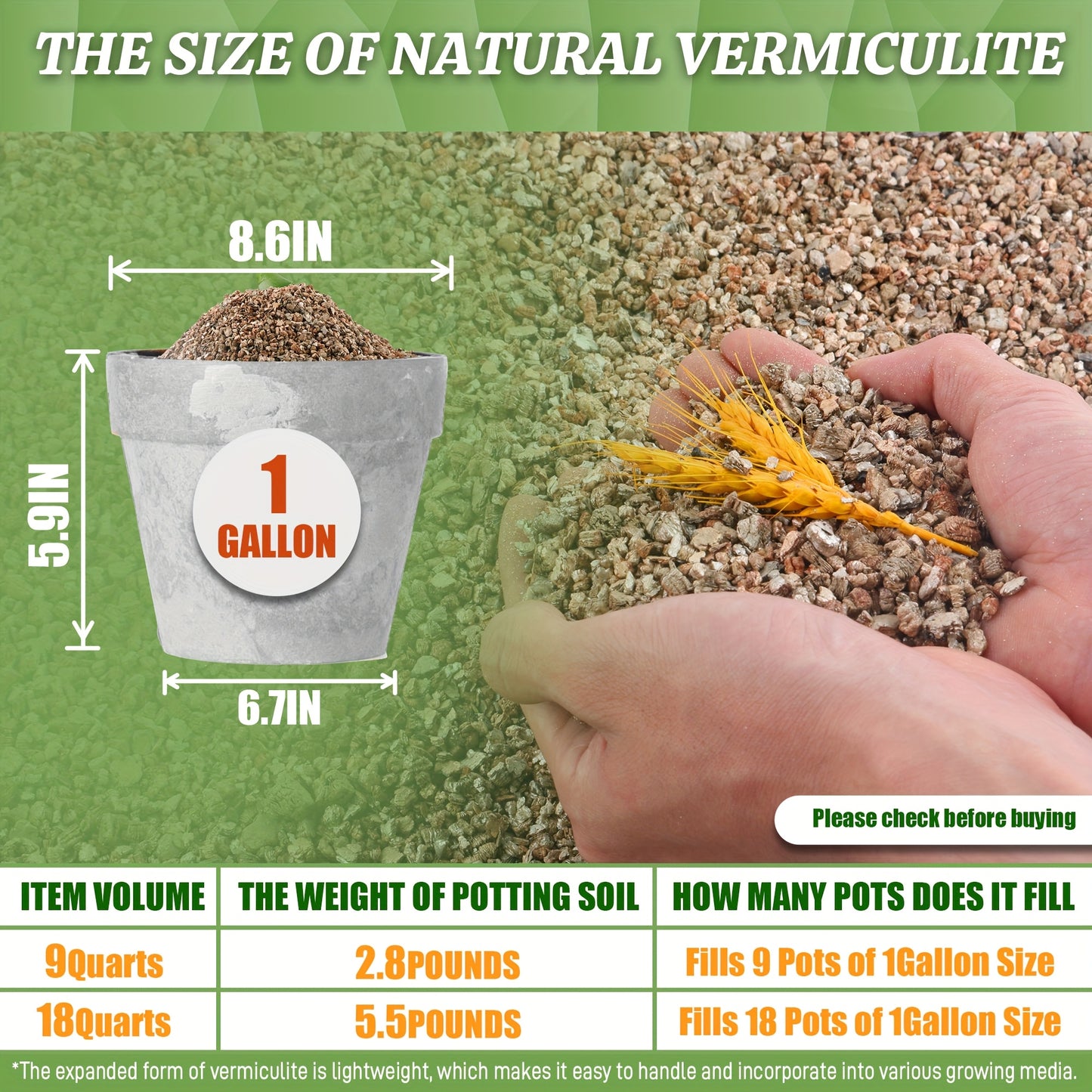 Coarse Horticultural Vermiculite for Potted Plants and Gardening - Parry's Picks