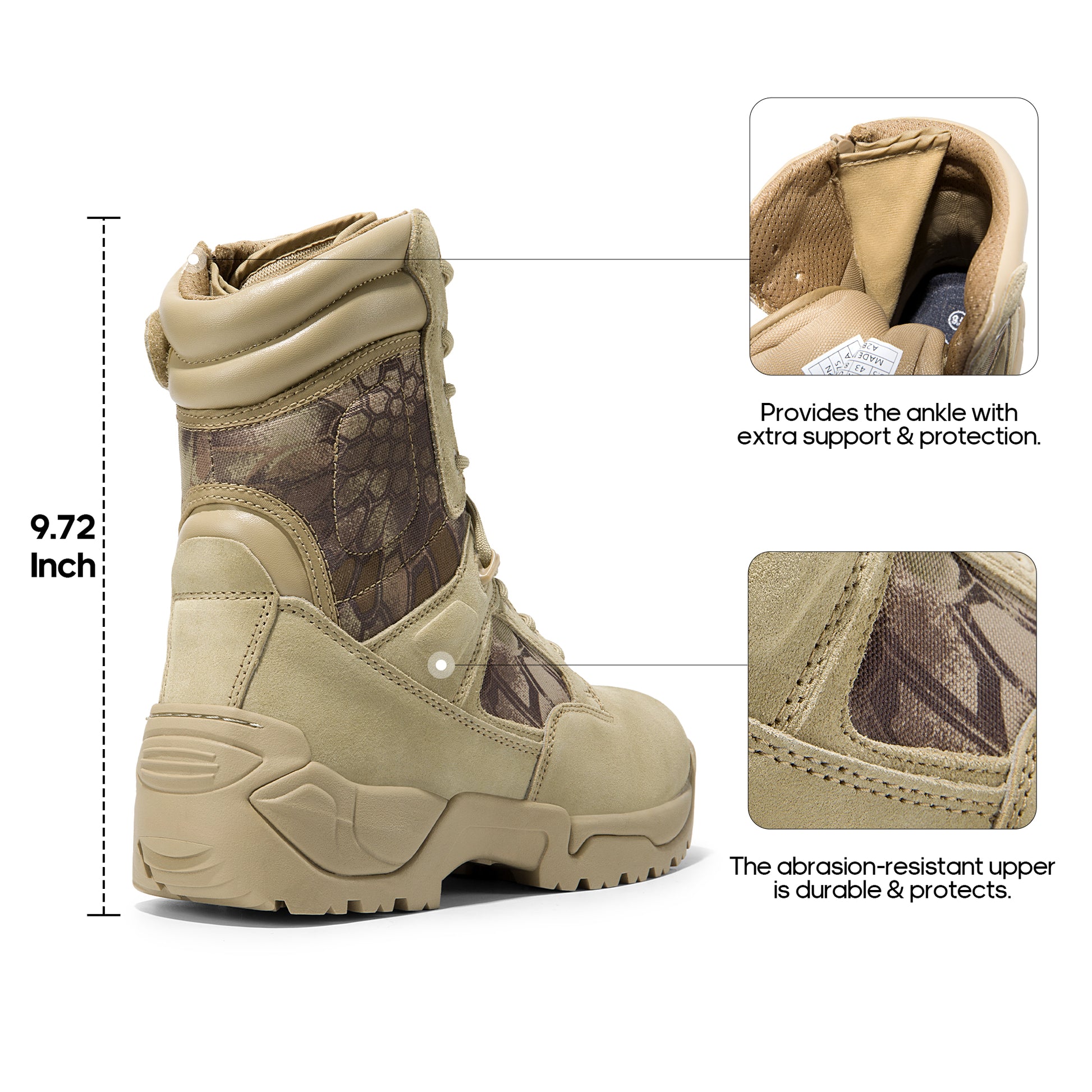 NORTIV 8 Men's Waterproof Tactical Boots for Outdoor Activities - Parry's Picks