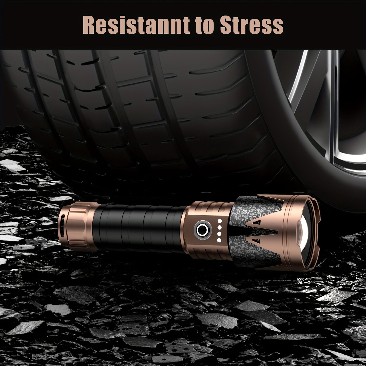 Skyfire High Lumen Led Flashlight With Ignition Lens Zoom